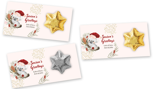 Koala Personalised Christmas Star Card