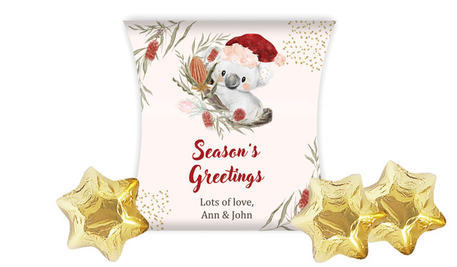 Koala Christmas Personalised Pillow Boxes