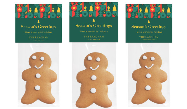 Bright And Merry Christmas Gingerbread Man With Custom Topper