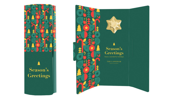 Bright And Merry Christmas Chocolate Greeting Card