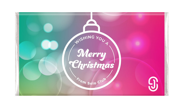 Gleaming Christmas Personalised Chocolate Bars