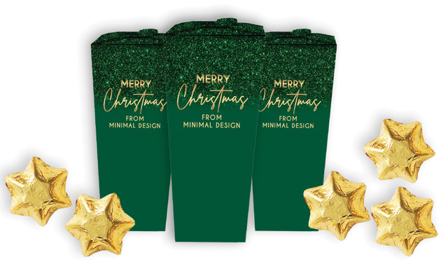 Glitter Christmas Personalised Chocabox