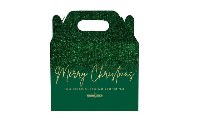 Glitter Personalised Gable Favour Box