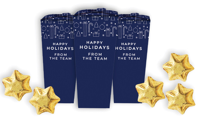 Seasonal Shapes Christmas Personalised Chocabox