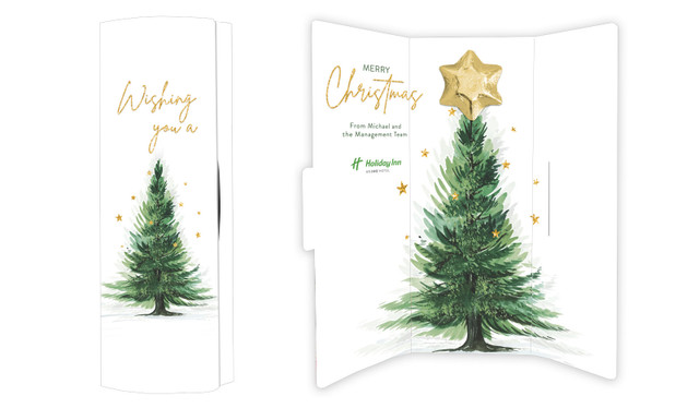 Simple Spruce Christmas Chocolate Greeting Card