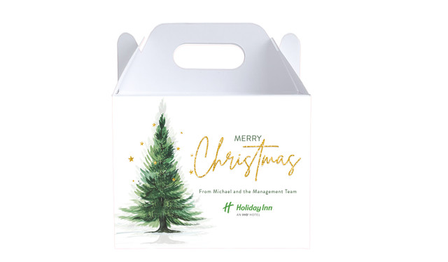 Simple Spruce Personalised Gable Favour Box