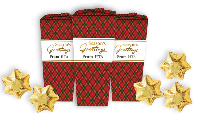 Tartan Christmas Personalised Chocabox