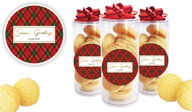 Tartan Personalised Shortbread Cookie Jar