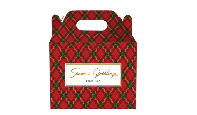 Tartan Personalised Gable Favour Box