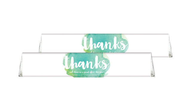 Watercolour Custom Toblerone Thank You Chocolates 50g