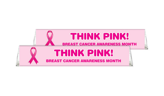Pink Ribbon Cancer Awareness Chocolate Custom Toblerone 50g