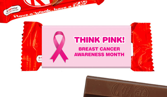 Pink Ribbon KitKat TM 2-Finger Variety With Branded Sleeve