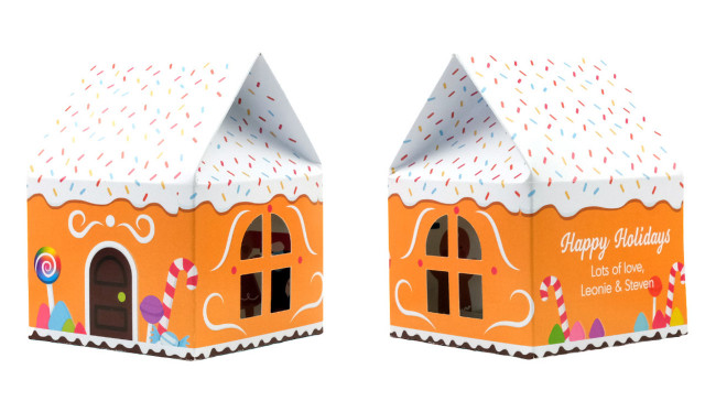 Custom 10cm Gingerbread House Box