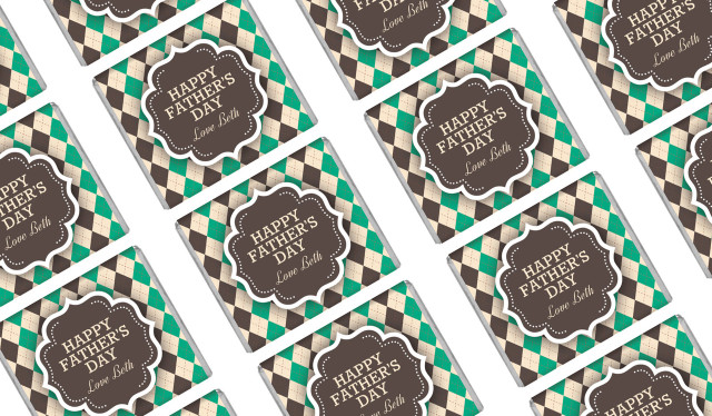 Argyle Personalised Father's Day Mini Chocolates
