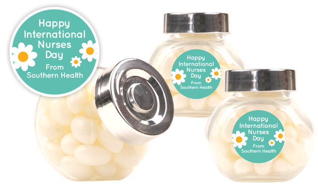 Daisy International Nurses Day Personalised Mini Candy Jar