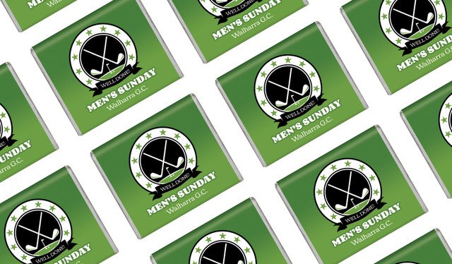 Golf Emblem Personalised Mini Chocolates