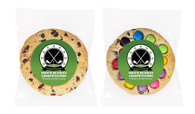 Golf Emblem Personalised Cookie