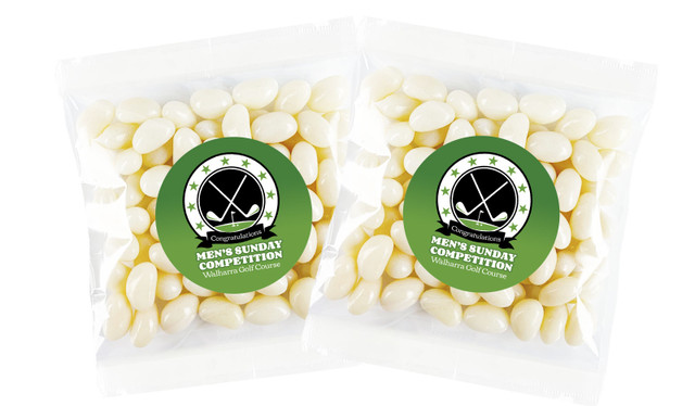 Golf Emblem Personalised Lolly Bag (Choice Of Fillings)