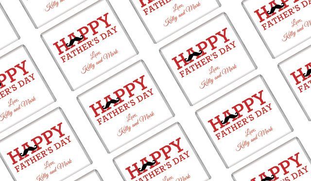 Moustache Personalised Father's Day Mini Chocolates