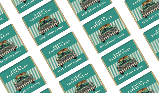 Old Cadillac Personalised Father's Day Mini Chocolates