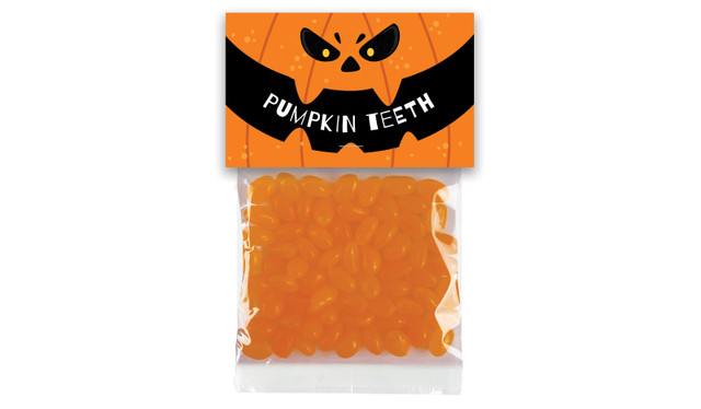 Pumpkin Teeth Personalised Halloween Lolly Bags