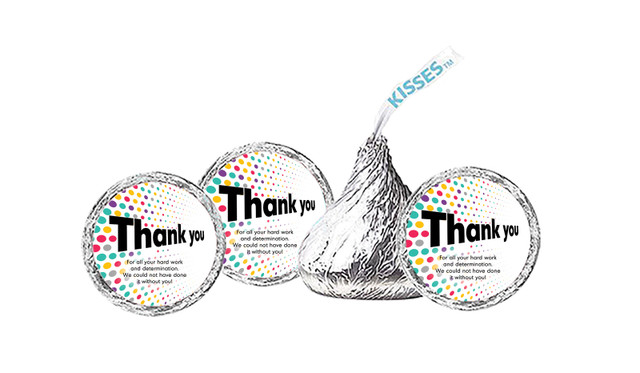 Dynamic Dots Personalised Thank You Hershey's Kisses