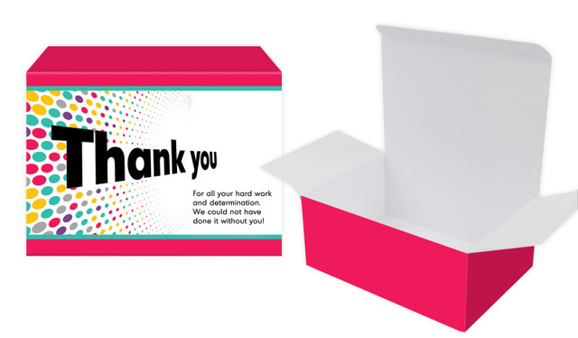 Dynamic Dots Personalised Tuck Gift Box