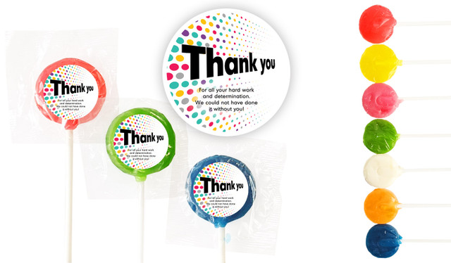 Dynamic Dots Thank You Custom Mini Pops