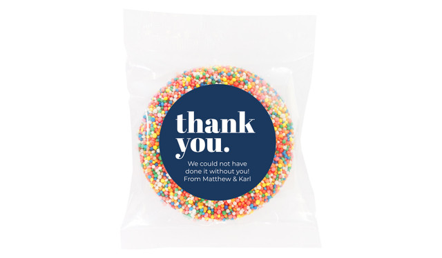 Bold Thank You Chocolate Freckle