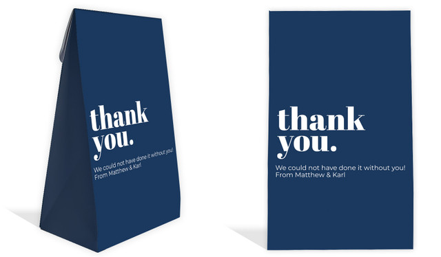 Bold Personalised Gusset Favour Bag