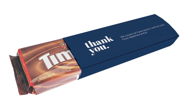 Bold Thank You Custom Packet Of TimTams TM