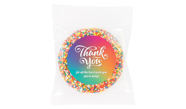 Colourful Thank You Chocolate Freckle