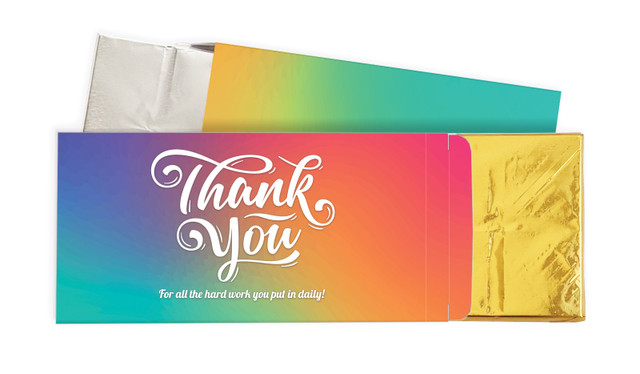 Colourful Personalised Chocolate Bar In A Box