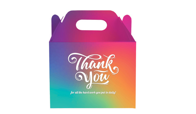 Colourful Personalised Gable Favour Box