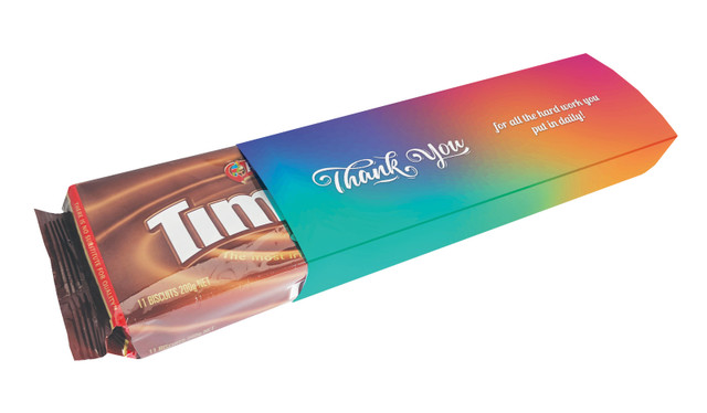 Colourful Thank You Custom Packet Of TimTams TM