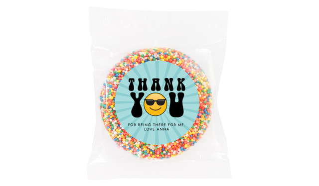 Emoji Thank You Chocolate Freckle