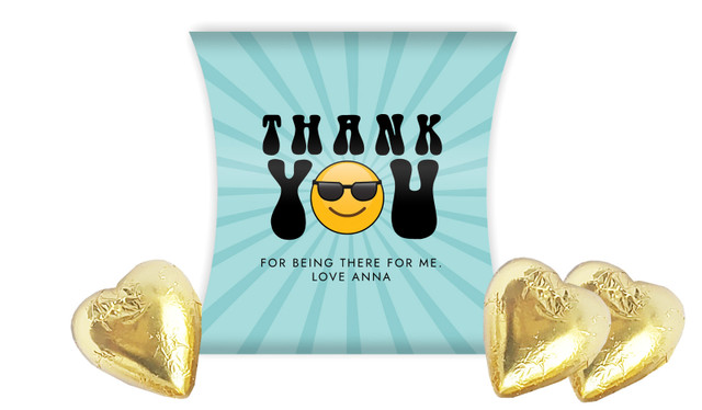 Emoji Thank You Personalised Pillow Boxes