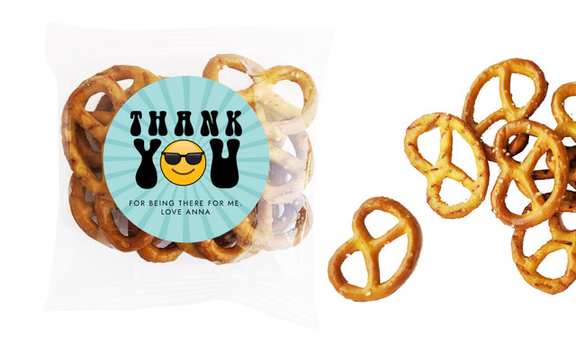 Emoji Personalised Bag Of Pretzels
