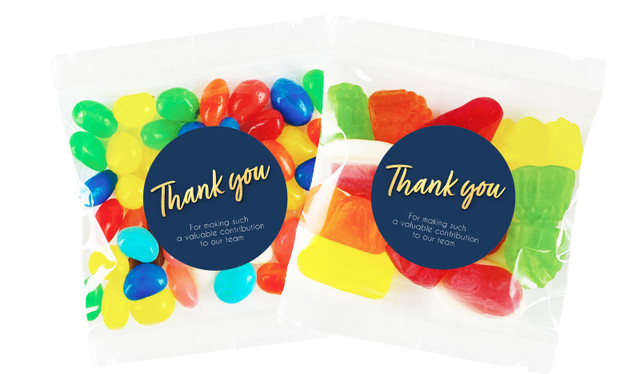 Golden Personalised Lolly Bag