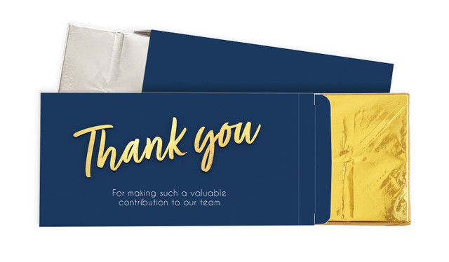 Golden Personalised Chocolate Bar In A Box