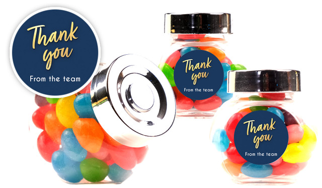 Golden Personalised Mini Candy Jar