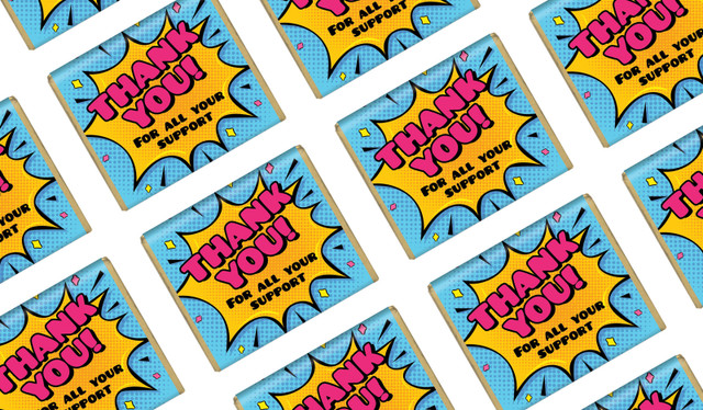 Starburst Personalised Thank You Mini Chocolate