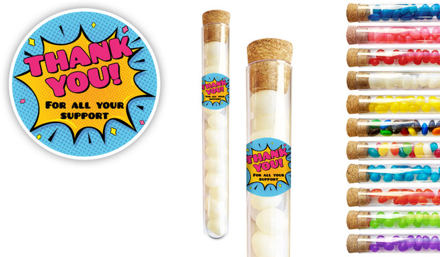 Starburst Thank You Personalised Test Tubes