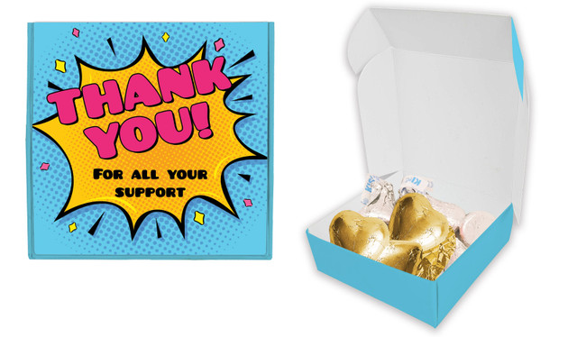 Starburst Thank You Personalised Hugs And Kisses Box