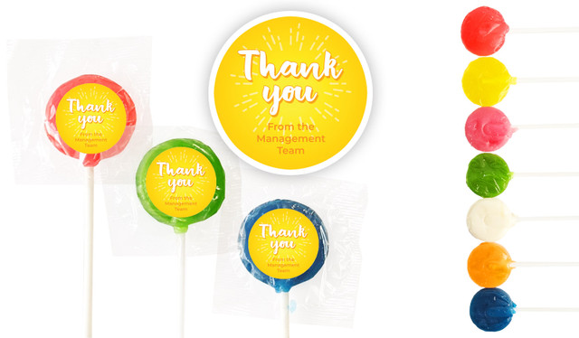 Sunny Thank You Custom Mini Pops