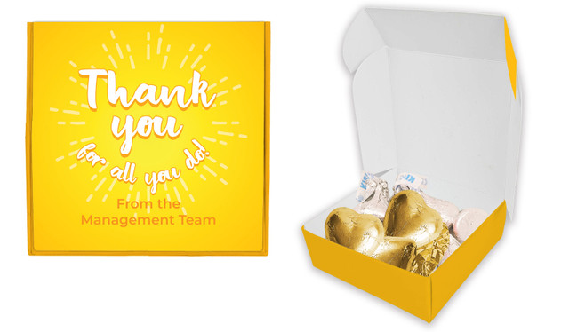 Sunny Thank You Personalised Hugs And Kisses Box