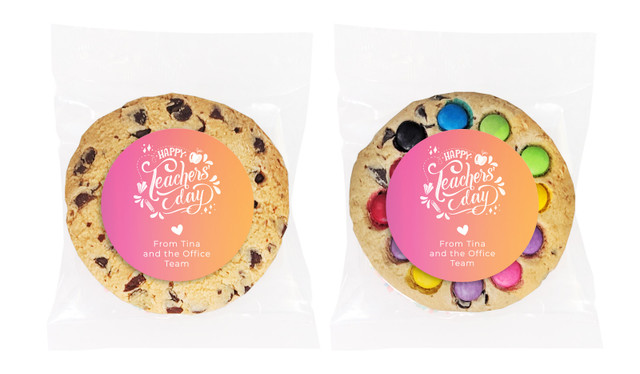 Gradient Teachers Day Personalised Cookies