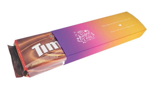 Gradient Teachers Day Custom Packet Of TimTams TM
