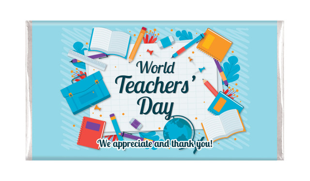 Books Teachers Day Personalised Chocolate Bars