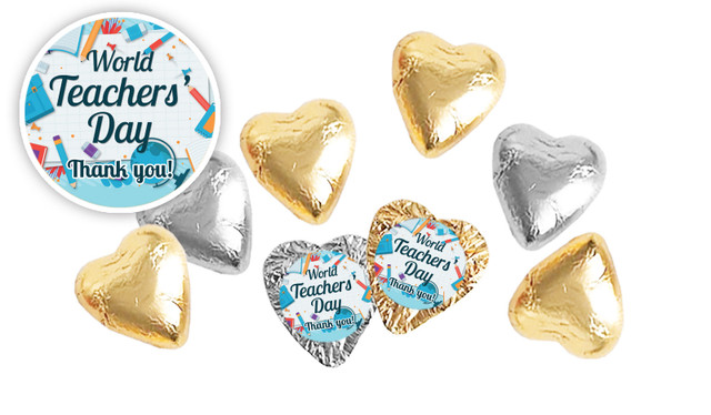 Books Personalised Teachers Day Chocolate Hearts